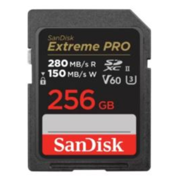 256GB Extreme PRO SDXC UHS-II V60 280 MB/s SD Card resmi